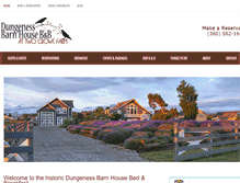 Tablet Screenshot of dungenessbarnhouse.com